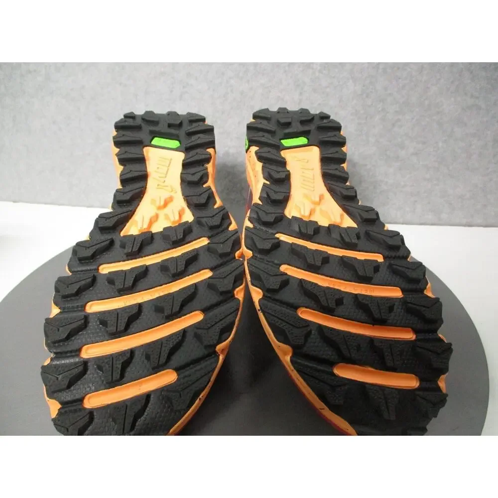 Inov-8 Trailfly G 270 Trail Running Shoes Womens Sz 7 Red /Burgundy/Orange